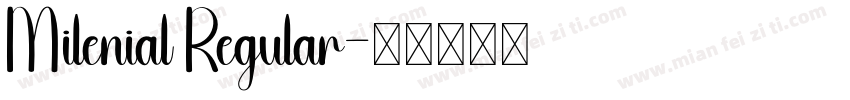 Milenial Regular字体转换